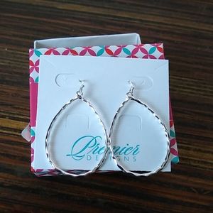 Premier Designs Julia earrings in silver